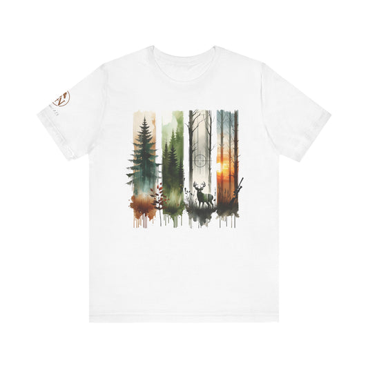There be deer! Hunting & Wilderness Short Sleeve Tee