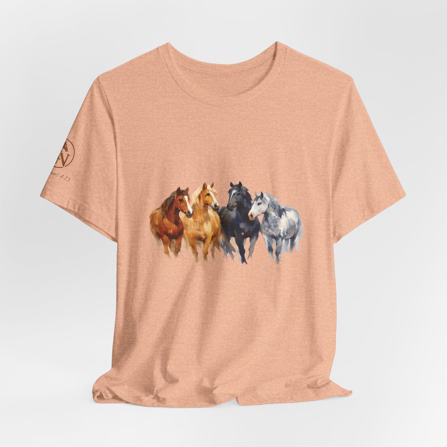Horse Herd Watercolor Short Sleeve Tee