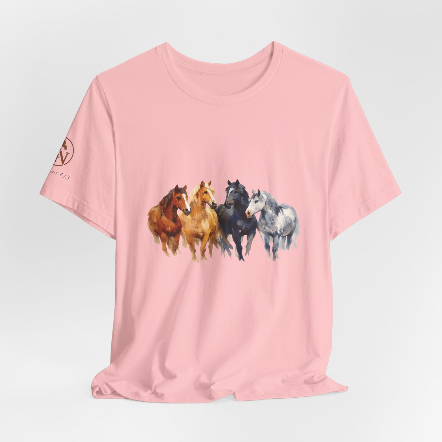 Horse Herd Watercolor Short Sleeve Tee