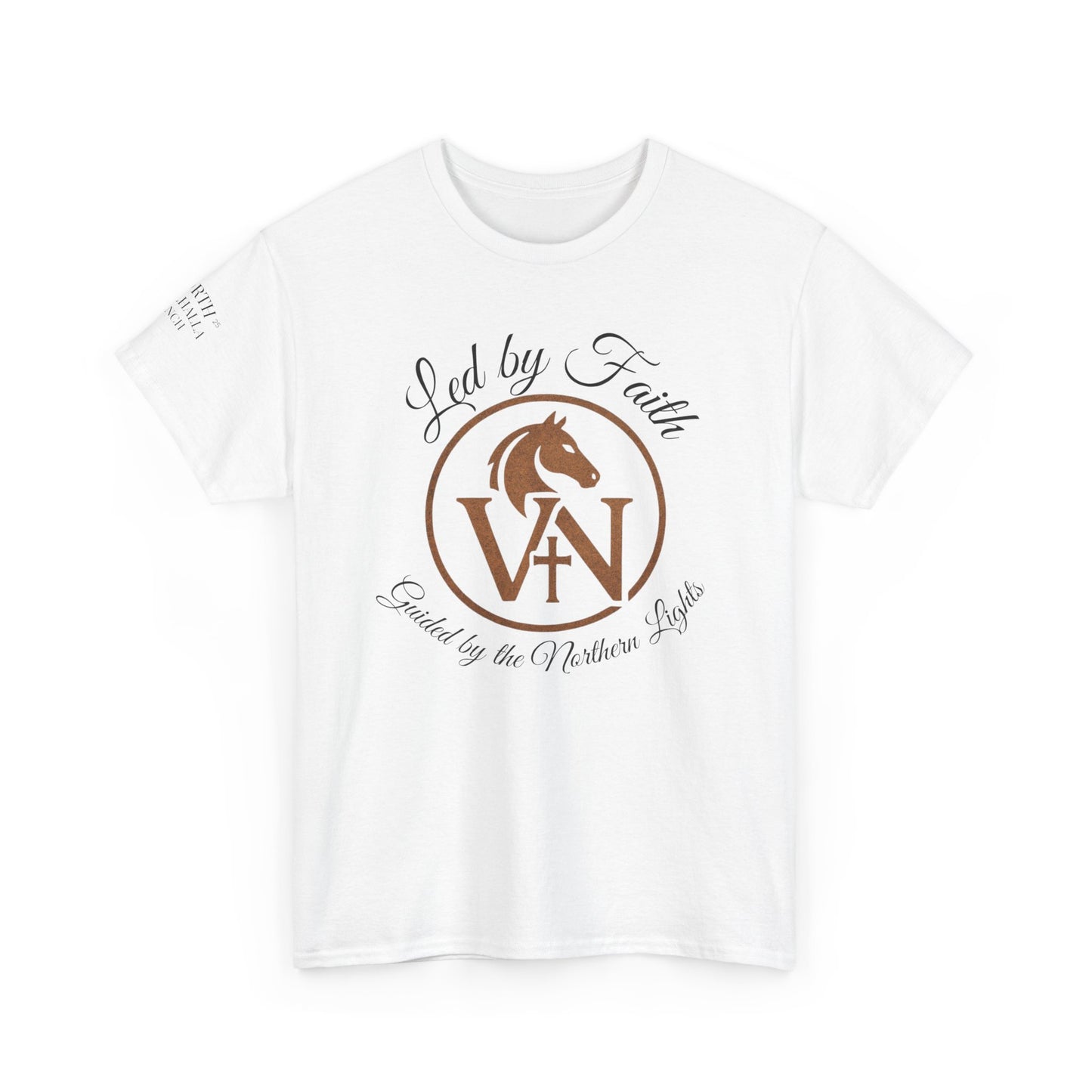 Led by Faith, Guided by the Northern Lights Crew Neck Tee