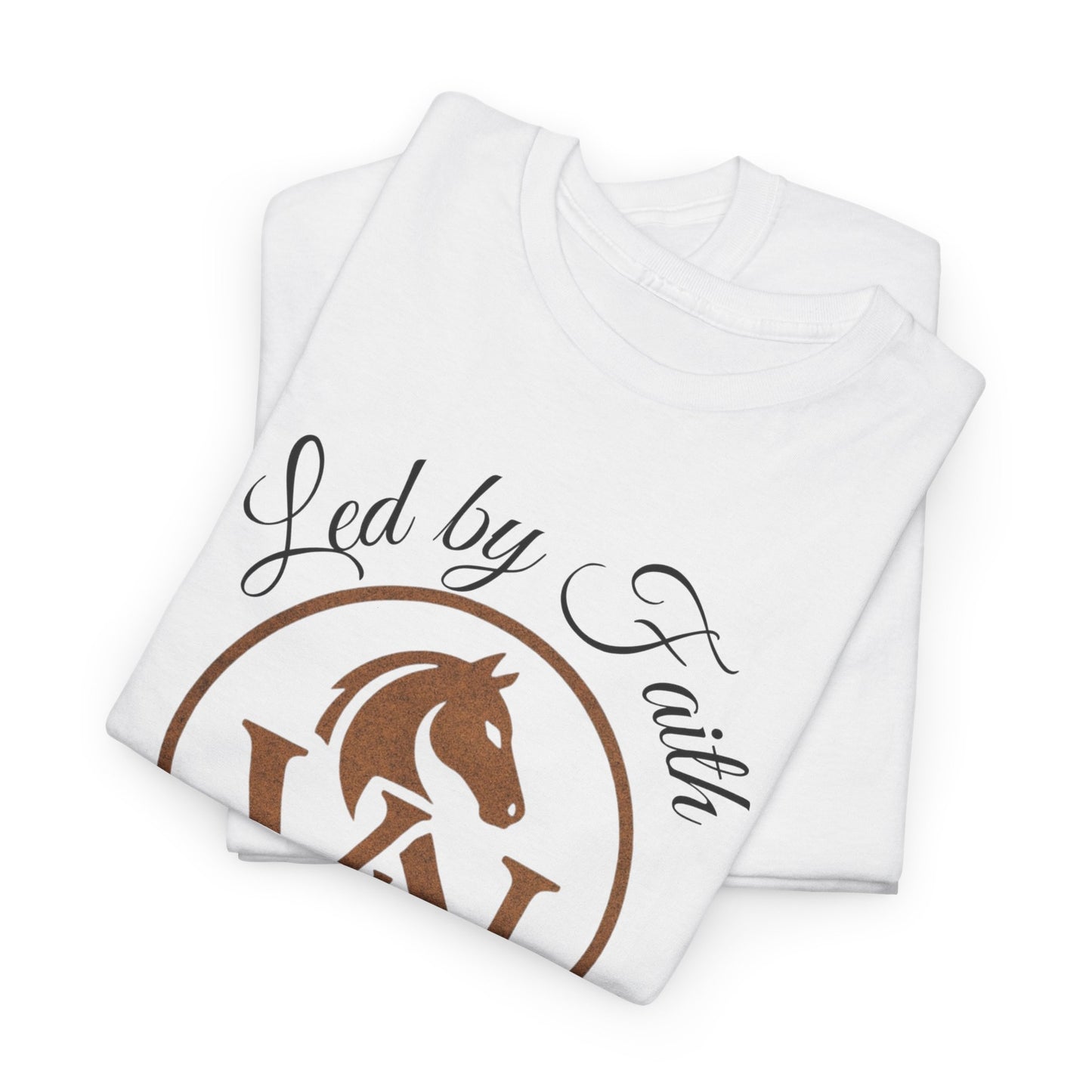 Led by Faith, Guided by the Northern Lights Crew Neck Tee