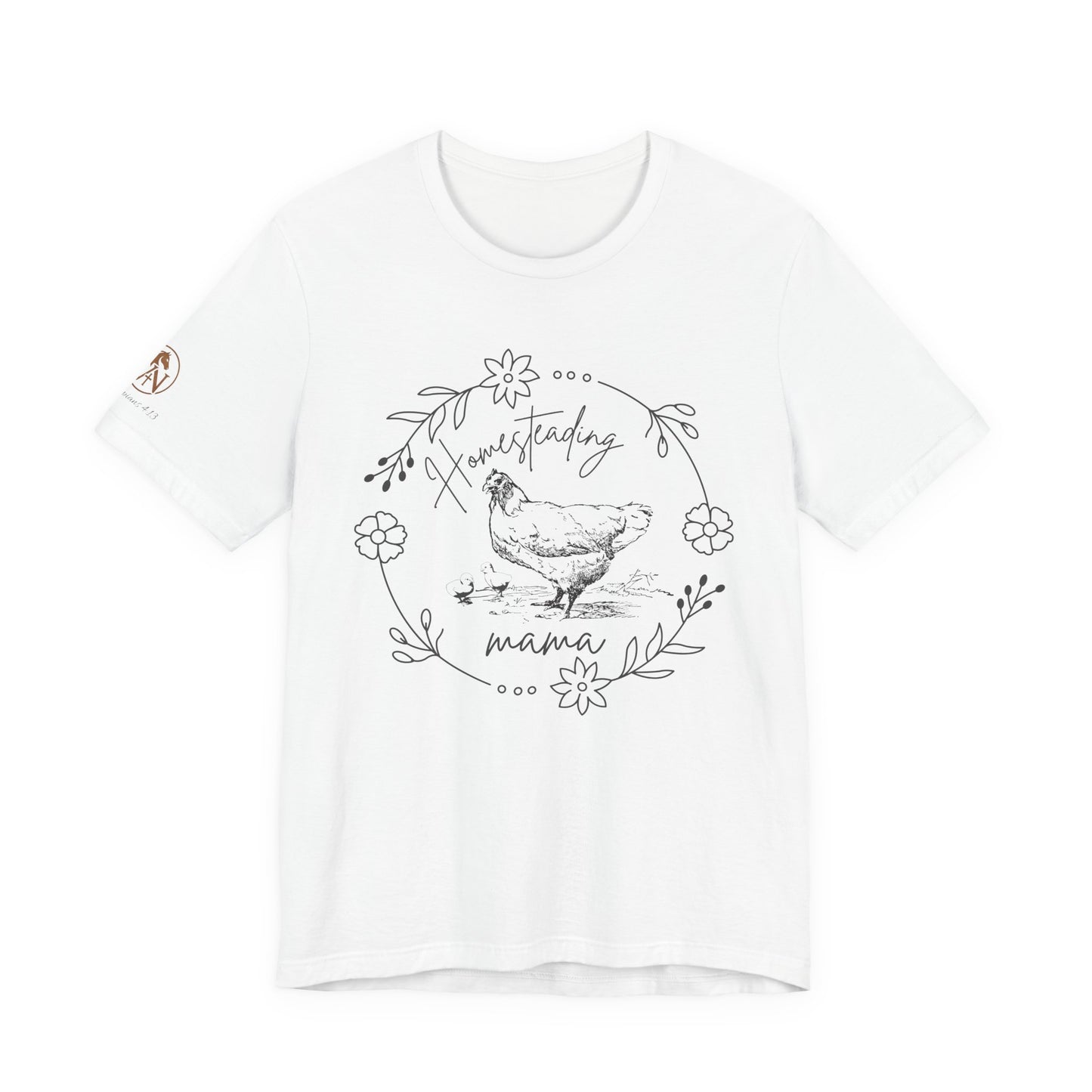 🐓🌿 Homesteading Mama Tee 🌿🐓 Short Sleeve Tee