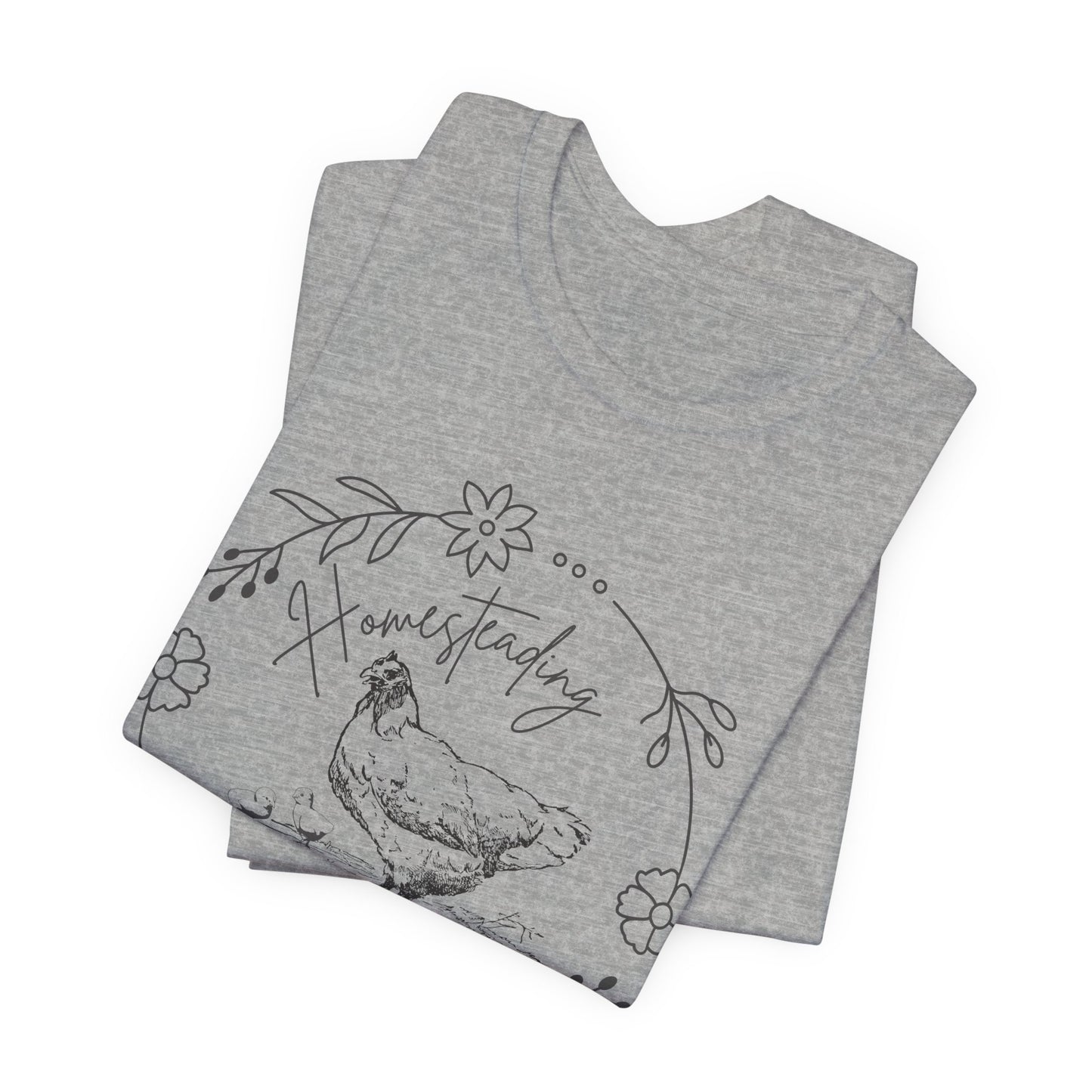 🐓🌿 Homesteading Mama Tee 🌿🐓 Short Sleeve Tee