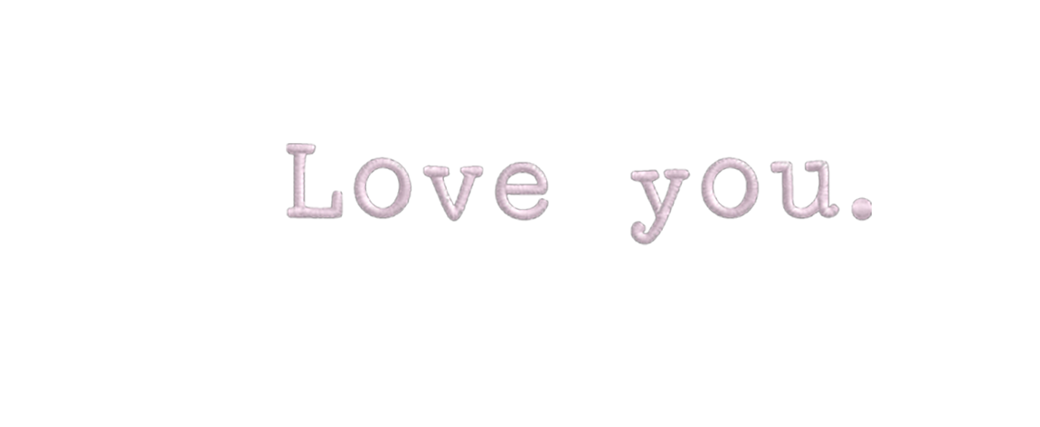 Monochrome Love You Crewneck Sweatshirt