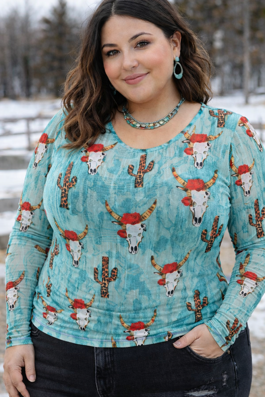 High Desert Mesh Top